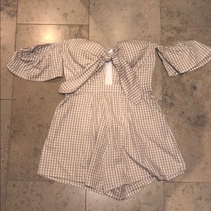 Gingham romper